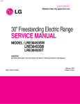 30” Freestanding Electric Range SERVICE MANUAL