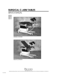 Manual, Surgical C-Arm Tables Service