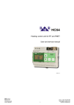 Heating control unit for RT and RNET User and service manual