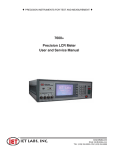 IET 7600 Plus Precision LCR Meter Manual