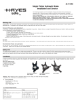 Single Piston Hydraulic Brake Installation and