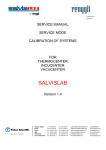 SALVIS V C Service manual SAL016_EN Calibration