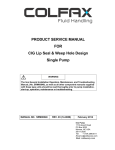 PRODUCT SERVICE MANUAL FOR CIG Lip Seal