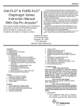 DIA-FLO & PURE-FLO Diaphragm Valves Instruction Manual With