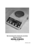 Service Manual KERN EW/EG