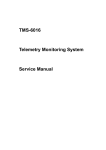 TMS-6016 Telemetry Monitoring System Service Manual