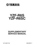 YZF-R6S(C) Supplementary Service Manual