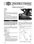 Premium Suspension Kit Instruction Sheet - Harley