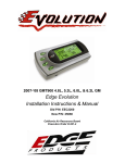 Edge Evolution Installation Instructions & Manual