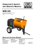 OPERATOR`S SAFETY AND SERVICE MANUAL