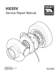 Holset HX55V Service Manual - Genuine Holset Turbochargers