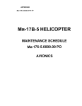 Mi-17V5 Avionics Maintenance Schedule