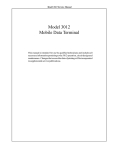 Model 3012 Mobile Data Terminal