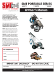 Portables Owner`s Manual - Spray Master Technologies