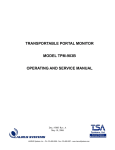 transportable portal monitor model tpm-903b operating and