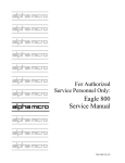 Eagle 800 Service Manual