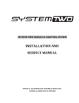 INSTALLATION AND SERVICE MANUAL