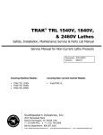 TRAK® TRL 1540V, 1840V & 2460V Lathes