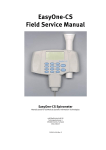 GE EasyOne-CS Spirometer - Service manual