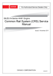 Common Rail System (CRS) Service Manual - Service