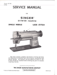 Parts book for Singer 211W151 - Superior Sewing Machine and