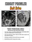 knight prowler belt drive® installation instructions