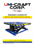 Pneumatic Scissor Lift Manual Pneumatic-Scissor - Uni