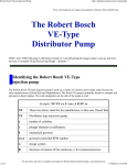 Robert Bosch VE-type Injection Pump