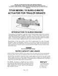 titan model 10 surg-o-matic actuator for trailer brakes