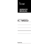 IC-M602 Service manual - R