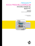 Pressura Room Pressure Controller Models 8630-SC 8630-PC