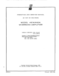 Model 461A/462A Wideband Amplifier Operating and Service Manual