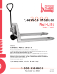 Service Manual Rol-Lift