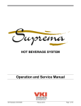 suprema - operation & service manual