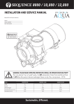 INSTALLATION AND SERVICE MANUAL