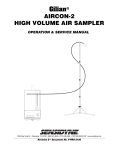 Gilian® AIRCON-2 HIGH VOLUME AIR SAMPLER