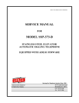SERVICE MANUAL MODEL SSP-373-D