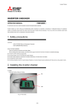 INVERTER CHECKER 1. Safety precautions 2