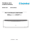 technical data & service manual split system air conditioner