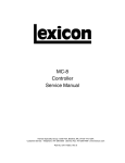 MC-8 Controller Service Manual