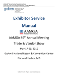 Exhibitor Service Manual