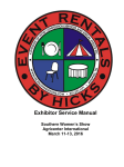 Exhibitor Service Manual