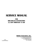 SERVICE MANUAL - Gillette Generators