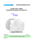 Oilless scroll pump Service Manual