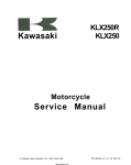 Kawasaki KLX 250 old service manual