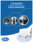 iCR3600SF USER MANUAL