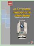 Service manual for Theodolite KT series