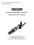 Pneumatic Rolling Right Angled Drive Operation & Service Manual