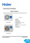 Commercial Air Conditioning SERVICE MANUAL