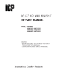 Deluxe High Wall Mini Split Service Manual